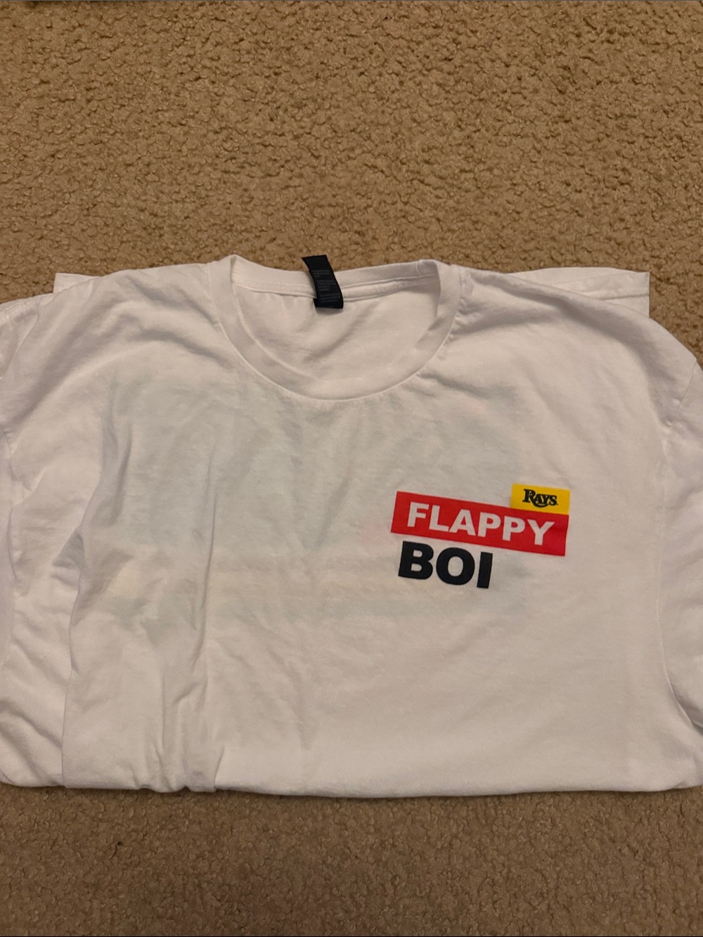 Rays Flappy Boi White Graphic Tee